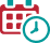Icône couleur de calendrier et horloge